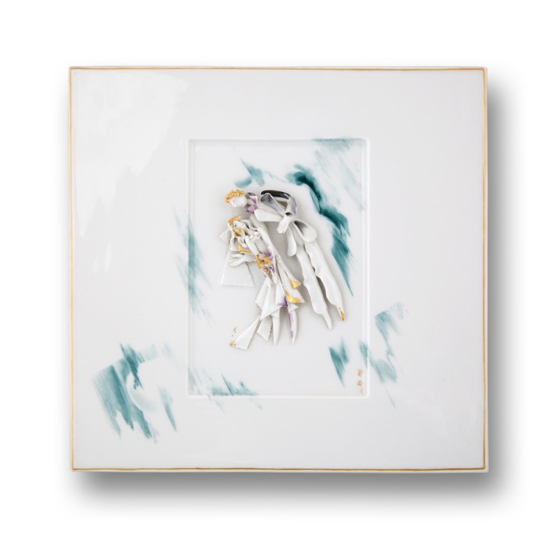 Wall plaque, Bride and Groom
