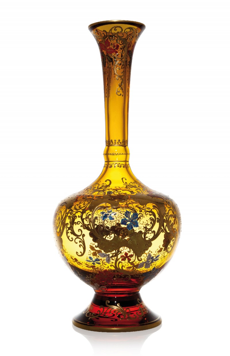 Desiree - hand painted and gilded vase